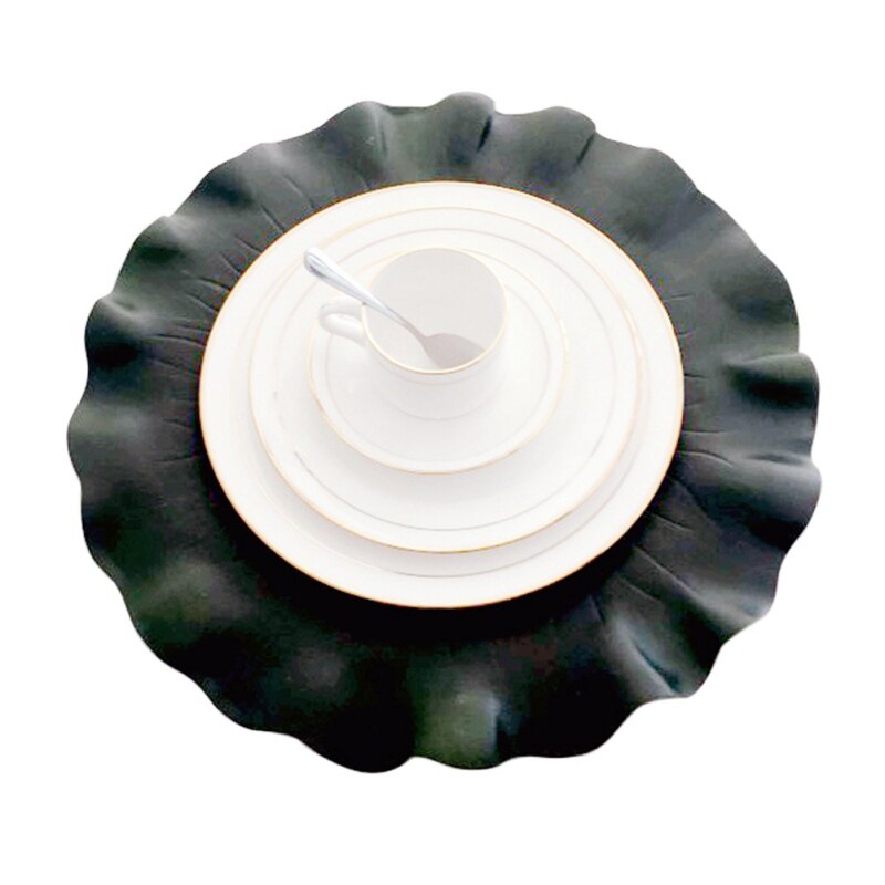 Leaf Placemat Waterproof Table Decor Leaf Placemat Waterproof Table Decor