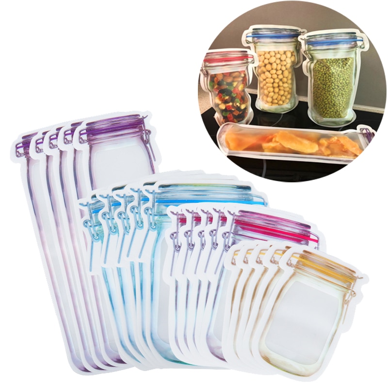 Leakproof Mason Jar Bottles Bags (5pcs)
