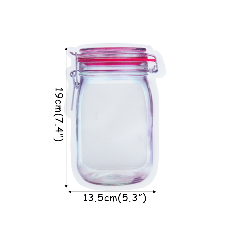 Leakproof Mason Jar Bottles Bags (5pcs)