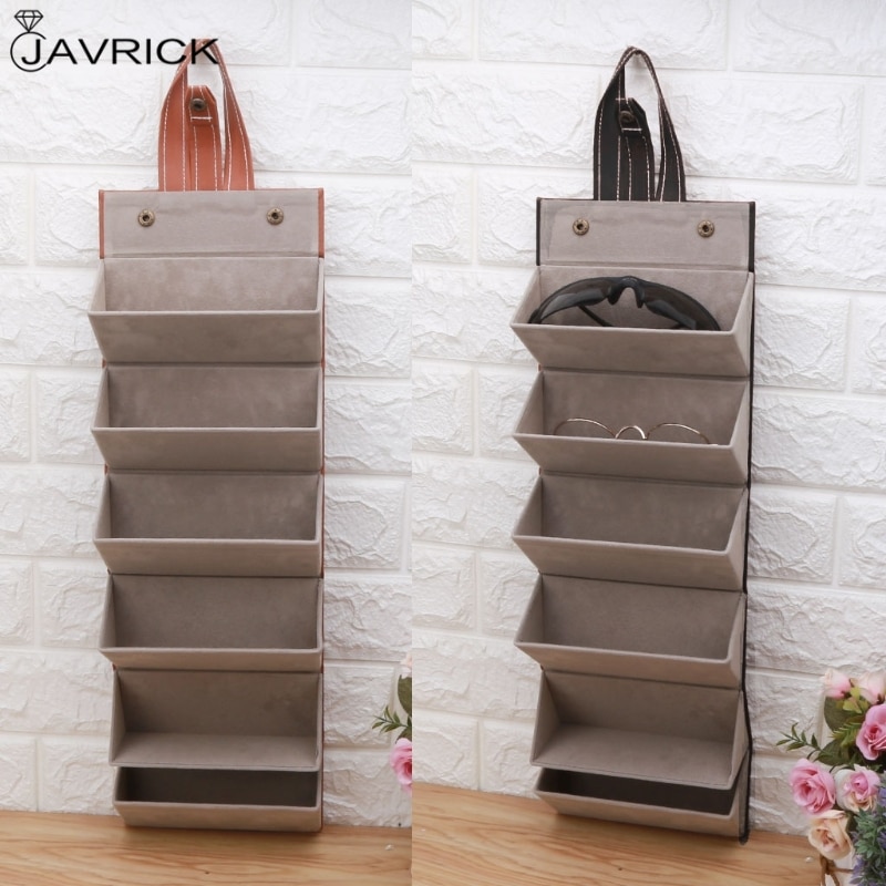 Leather 6 Slot Multiple Sunglasses Case Leather 6 Slot Multiple Sunglasses Case