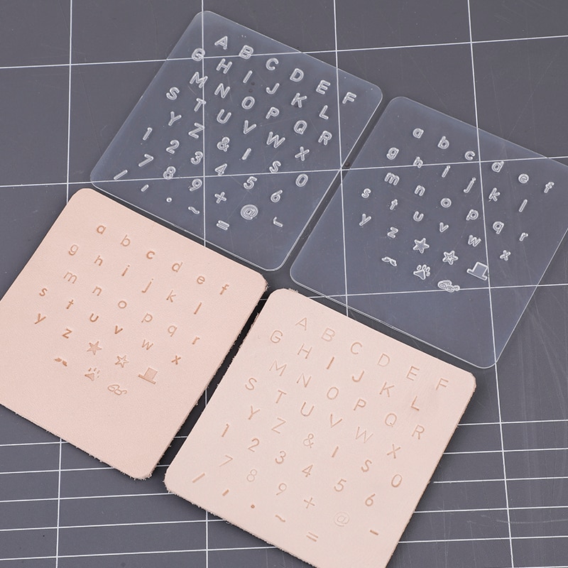 Leather Alphabet Stamps with Stick