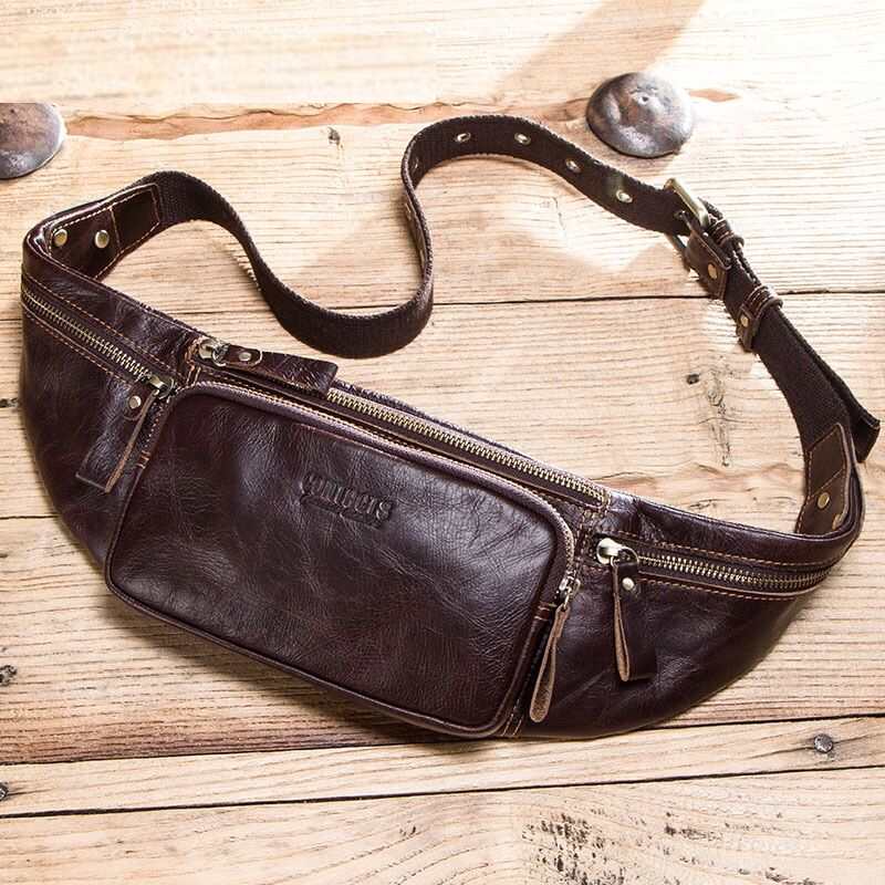 Leather Belt Bag For Men