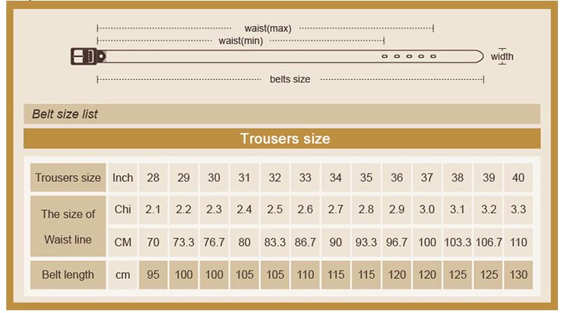 Leather Belts For Men Vintage Design
