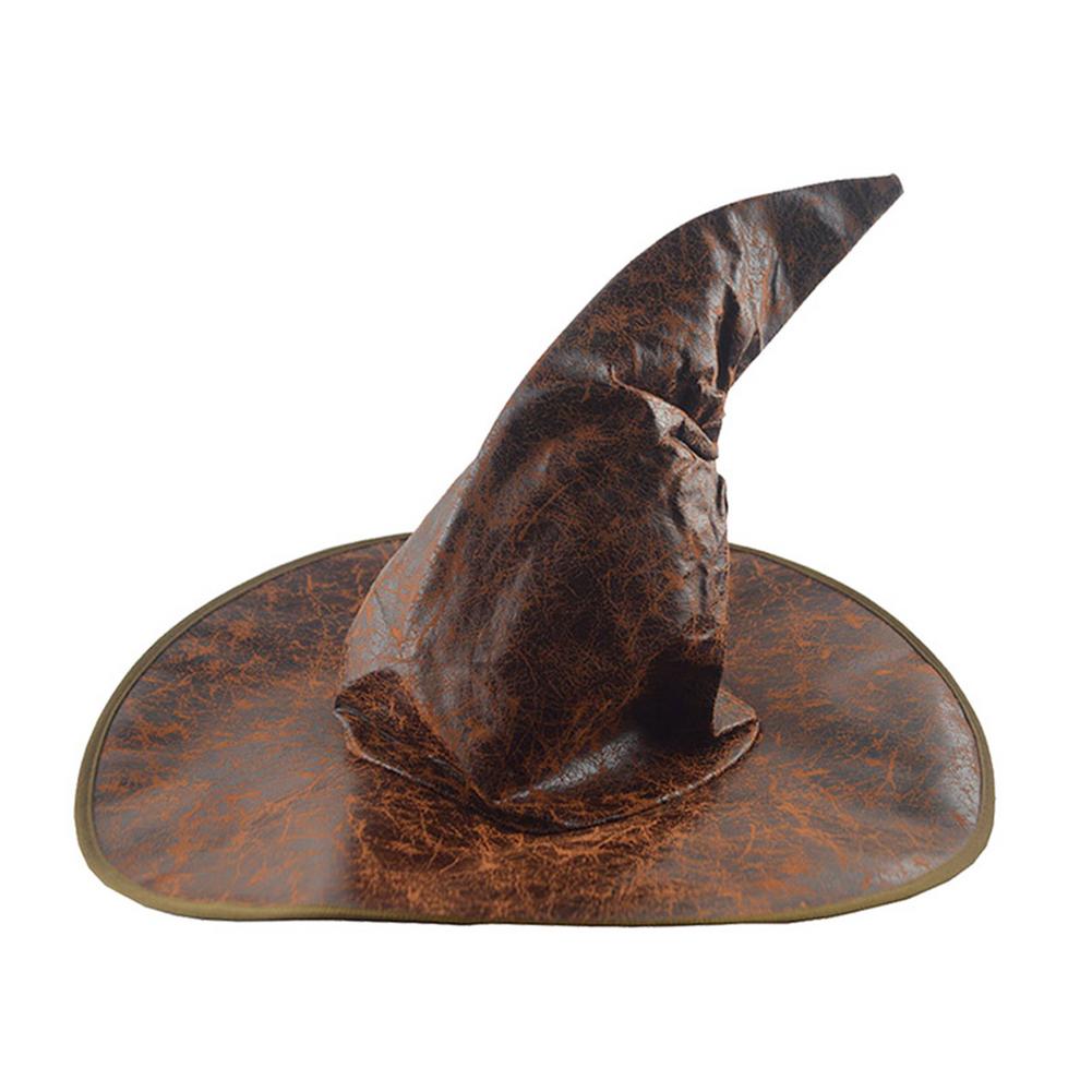 Leather Big Witch Hat Costume