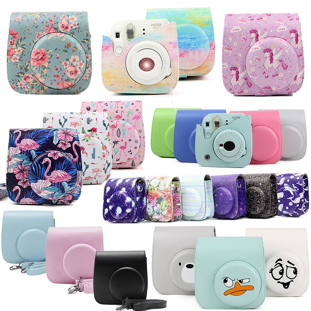 Leather Camera Bag Instax Mini Case