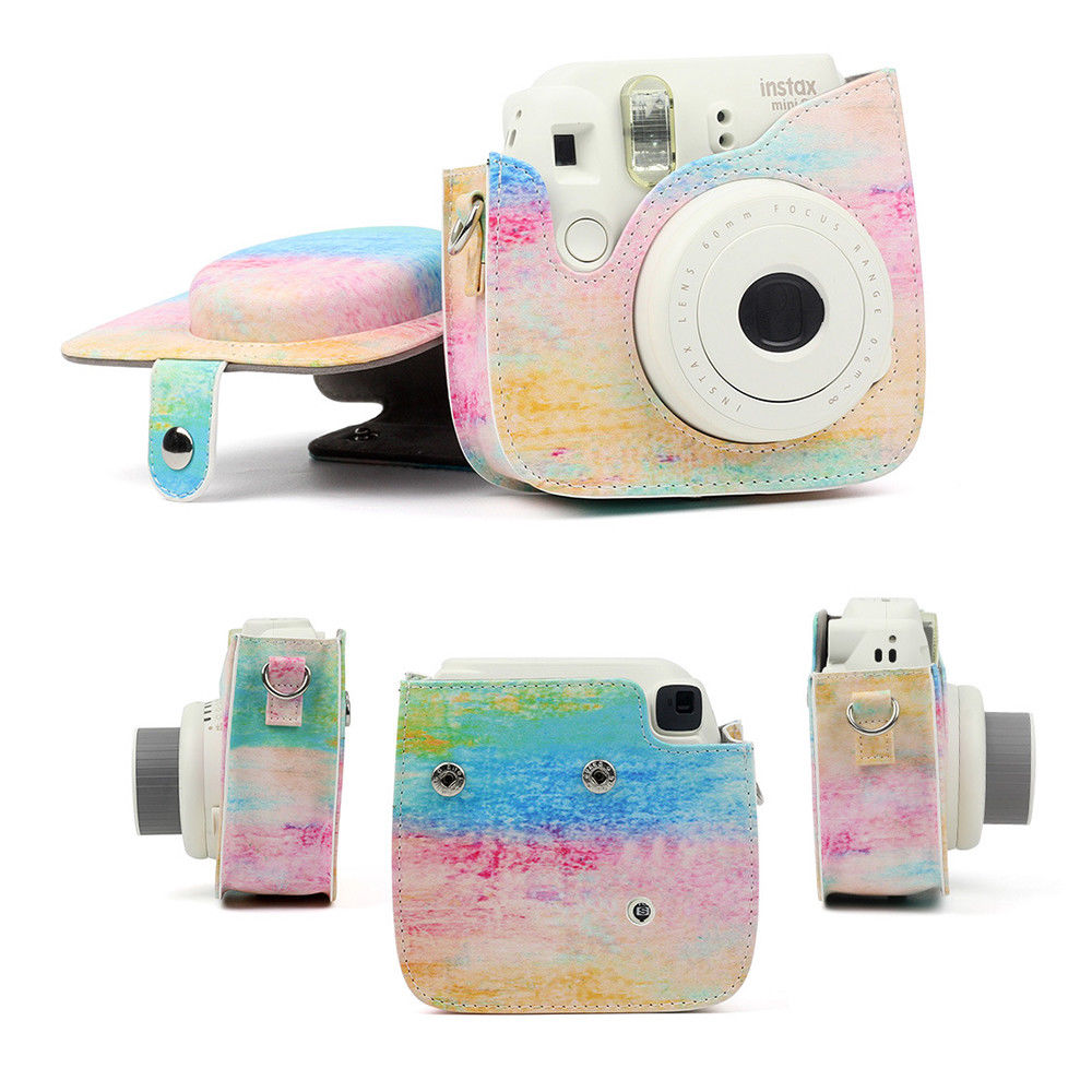 Leather Camera Bag Instax Mini Case