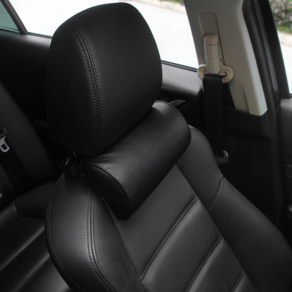 Leather Car Neck Rest Cushion Leather Car Neck Rest Cushion