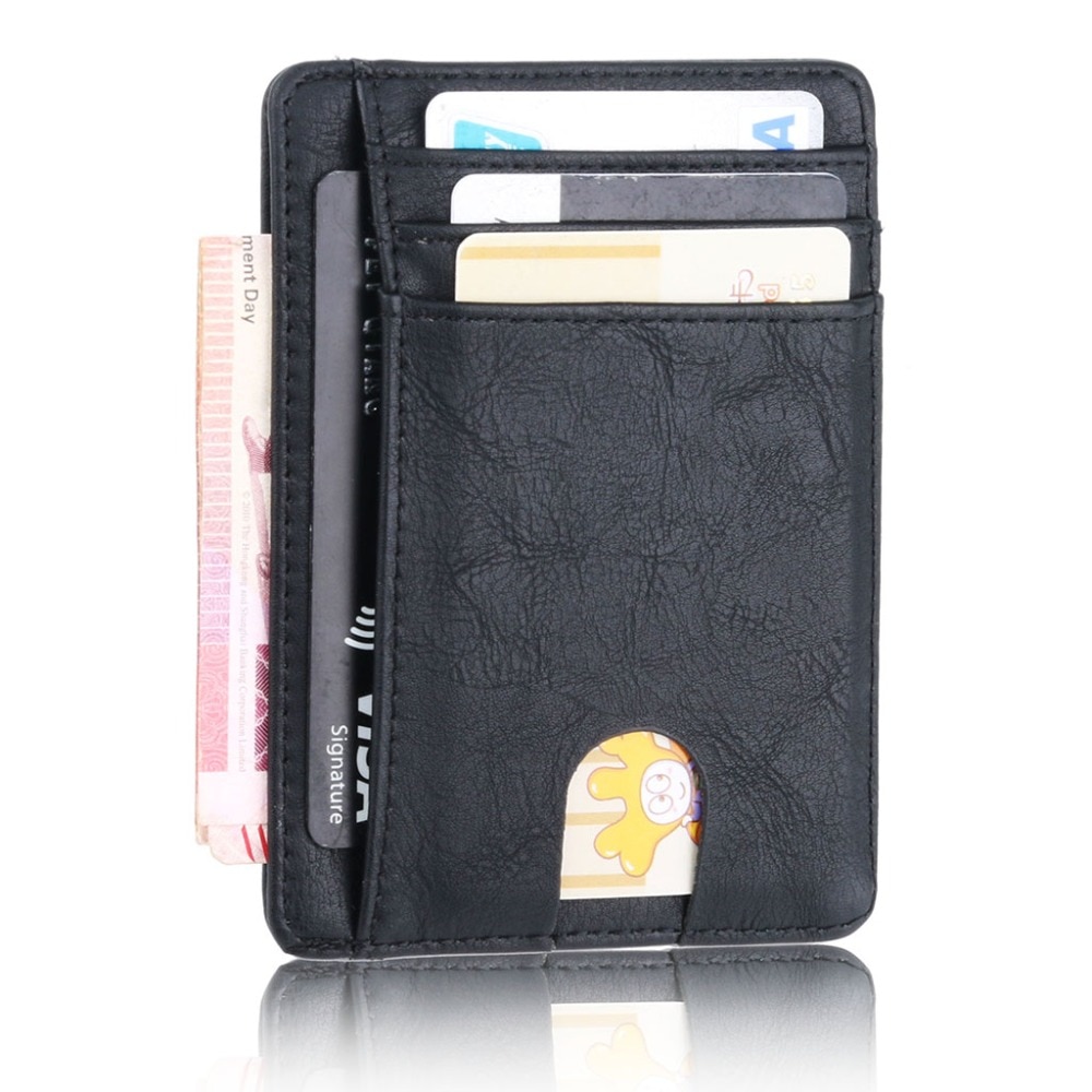 Leather Card Holder RFID Signal Blocker Leather Card Holder RFID Signal Blocker