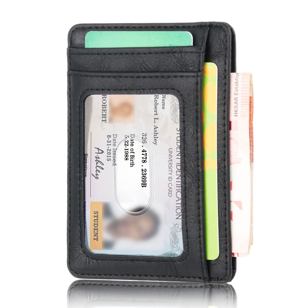 Leather Card Holder RFID Signal Blocker Leather Card Holder RFID Signal Blocker
