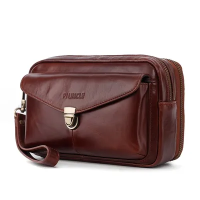 Leather Clutch Bag for Men