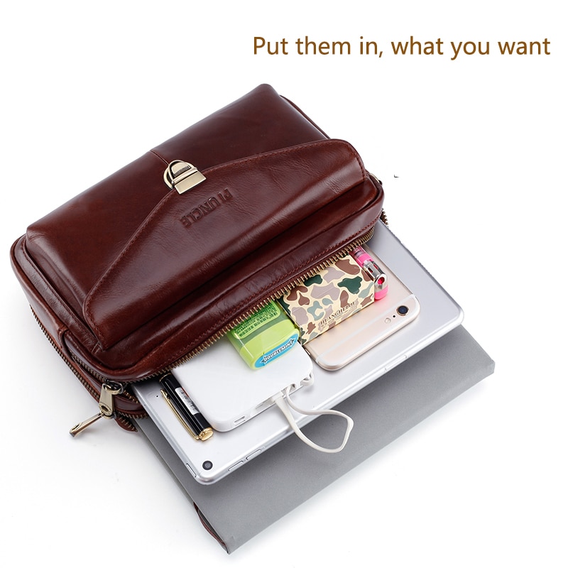 Leather Clutch Bag for Men