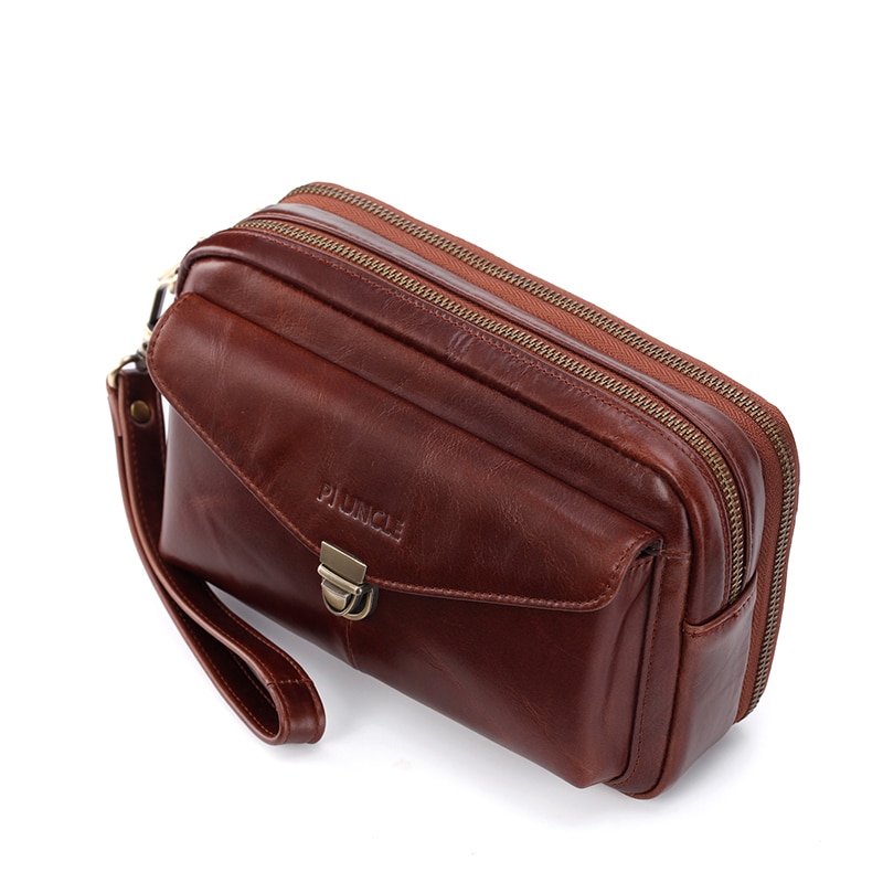 Leather Clutch Bag for Men
