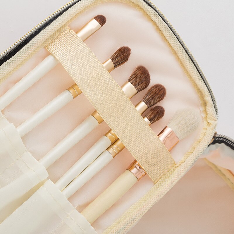 Leather Cosmetic Case Storage Organizer
