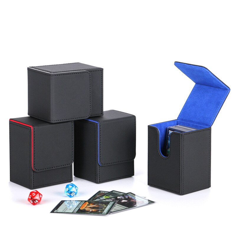 Leather Deck Trading Cards Storage Box Leather Deck Trading Cards Storage Box