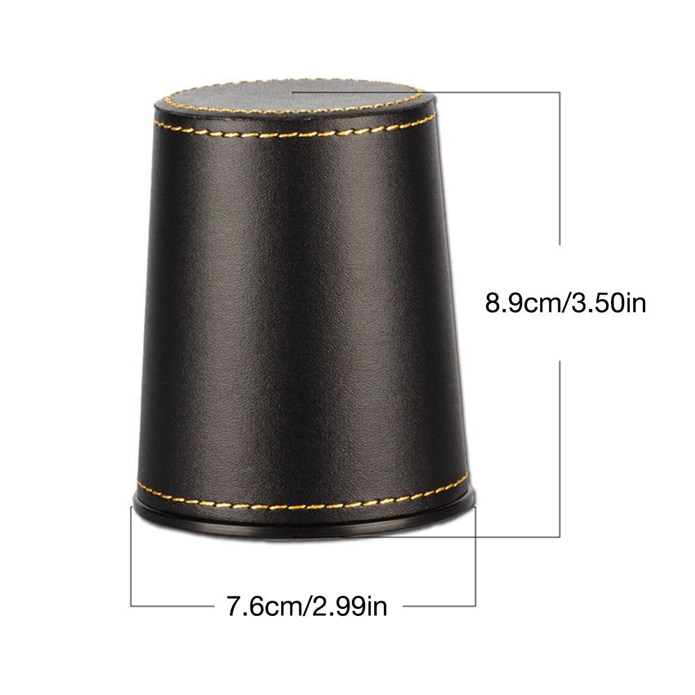 Leather Dice Cup with 5 Dice Leather Dice Cup with 5 Dice