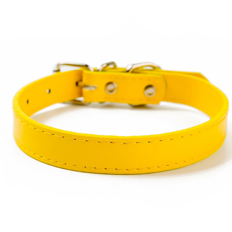 Leather Dog Collar Adjustable Harness