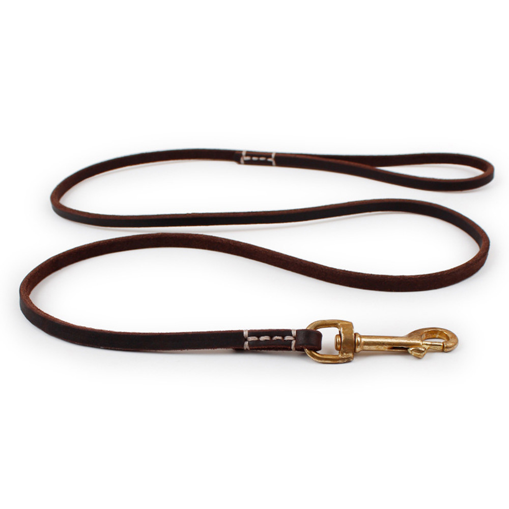 Leather Dog Leash for Small and Medium Sized Dogs