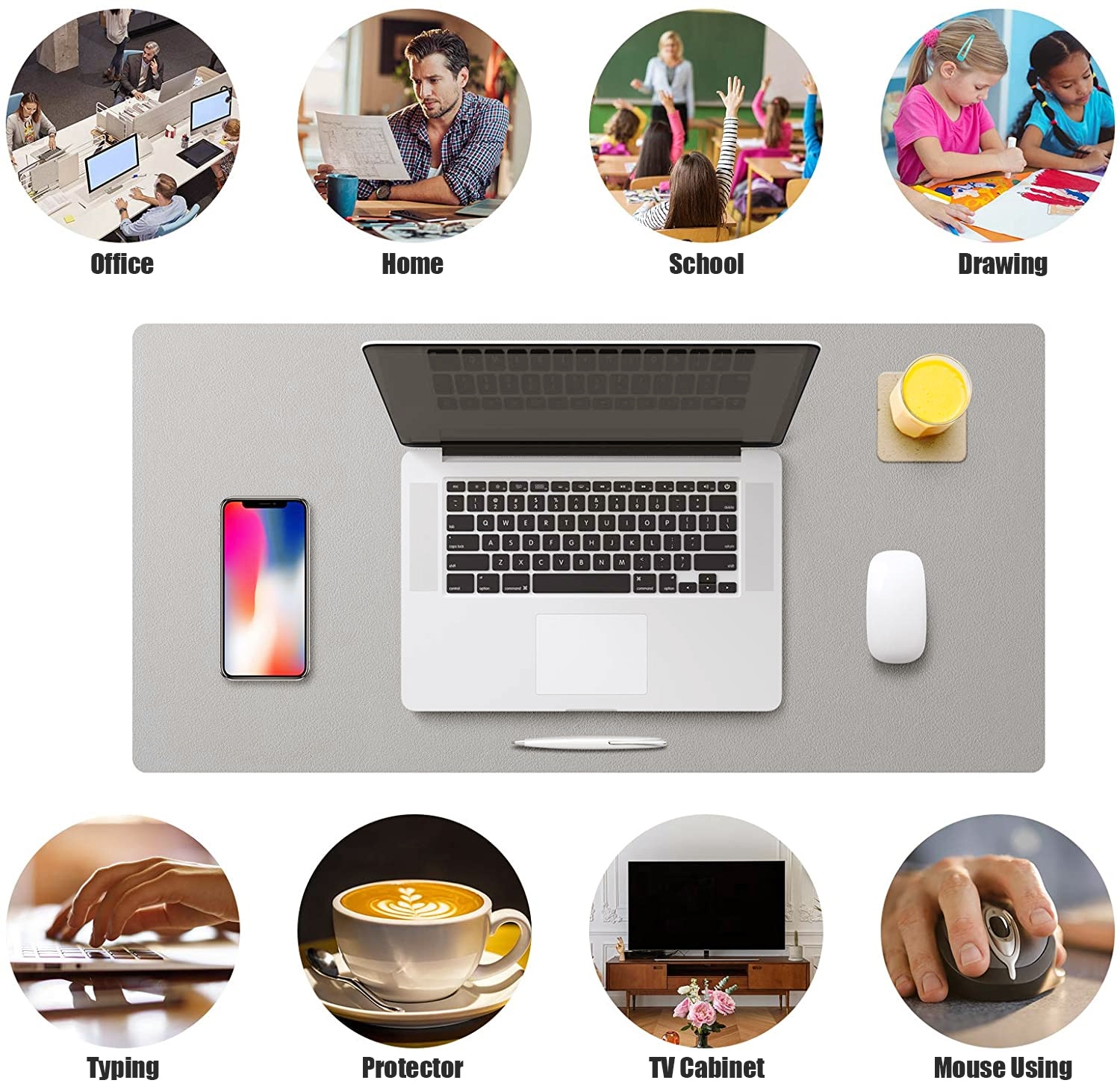 Leather Extra Large Desk Mouse Pad