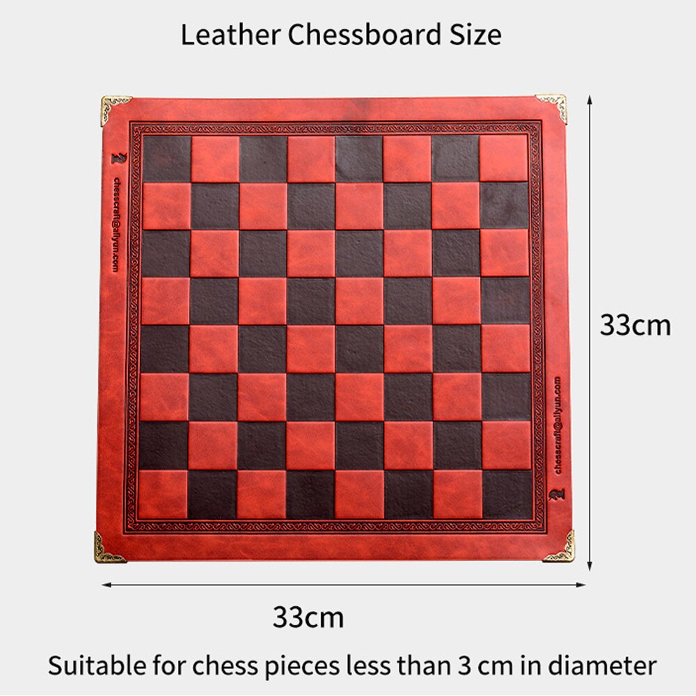 Leather Foldable Chess Mat