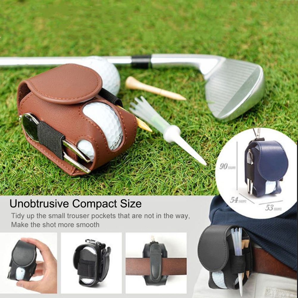 Leather Golf Ball Carrier Leather Golf Ball Carrier