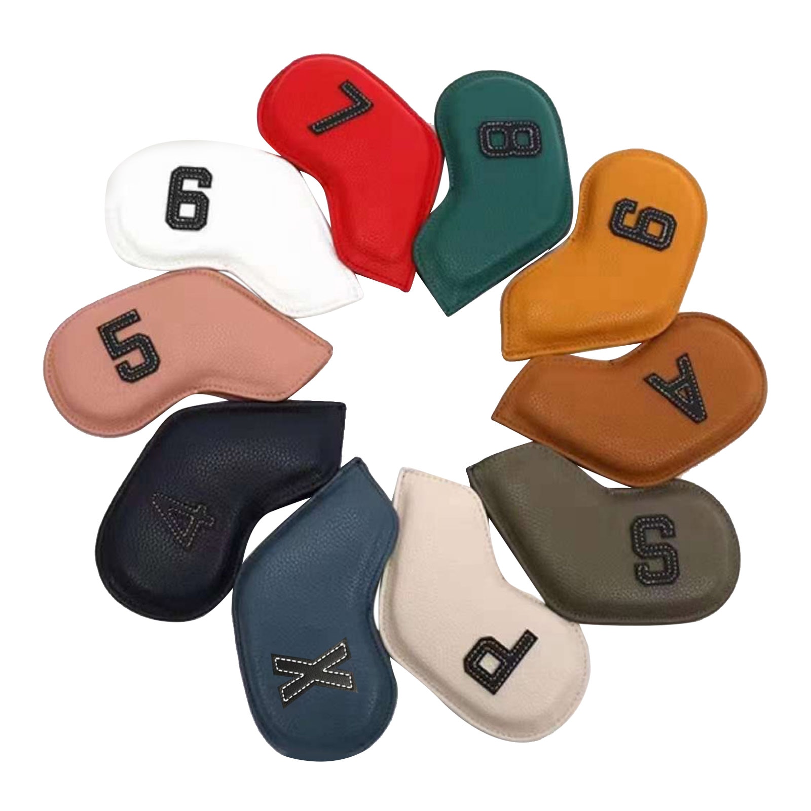 Leather Golf Club Head Cover (10 pcs) Leather Golf Club Head Cover (10 pcs)