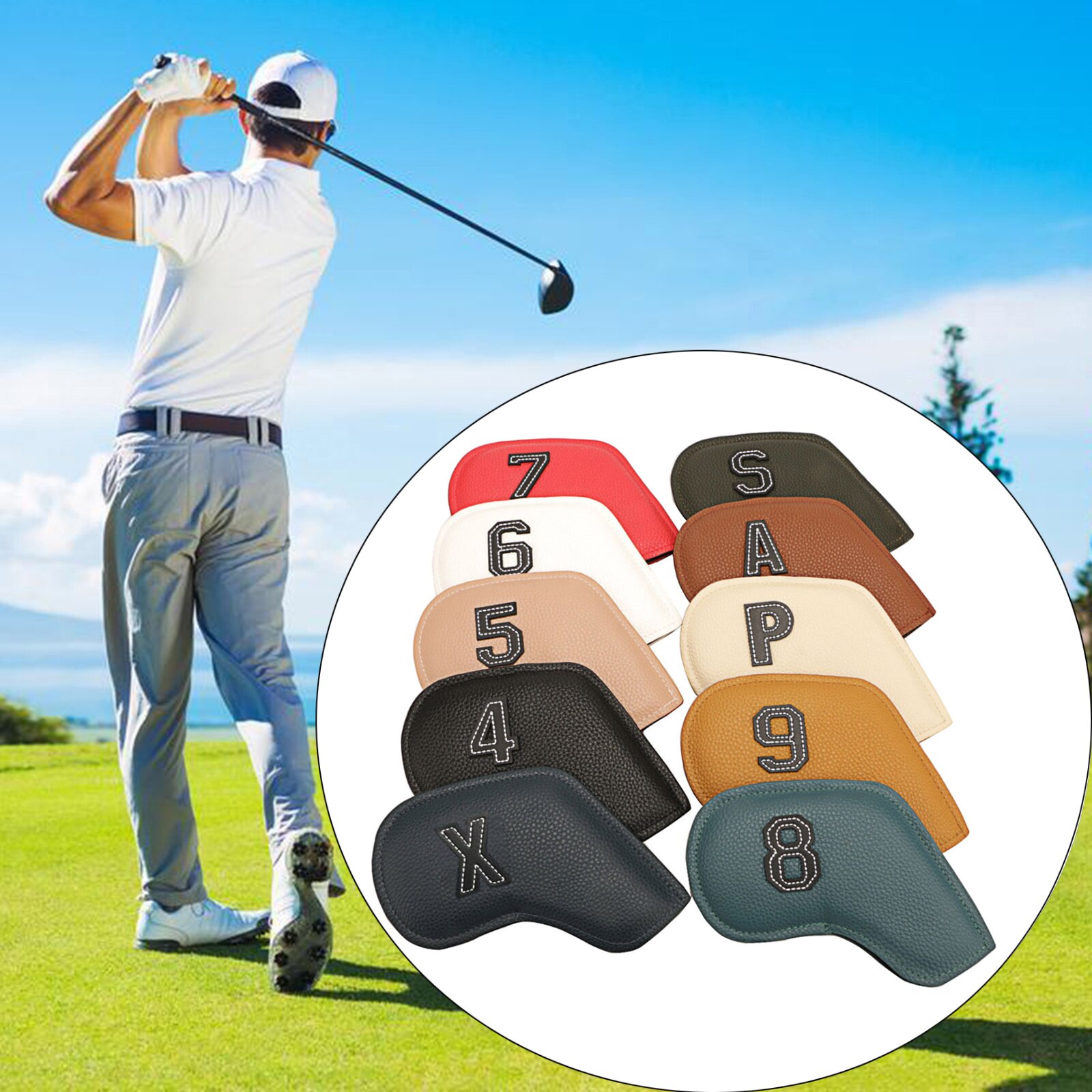 Leather Golf Club Head Cover (10 pcs)