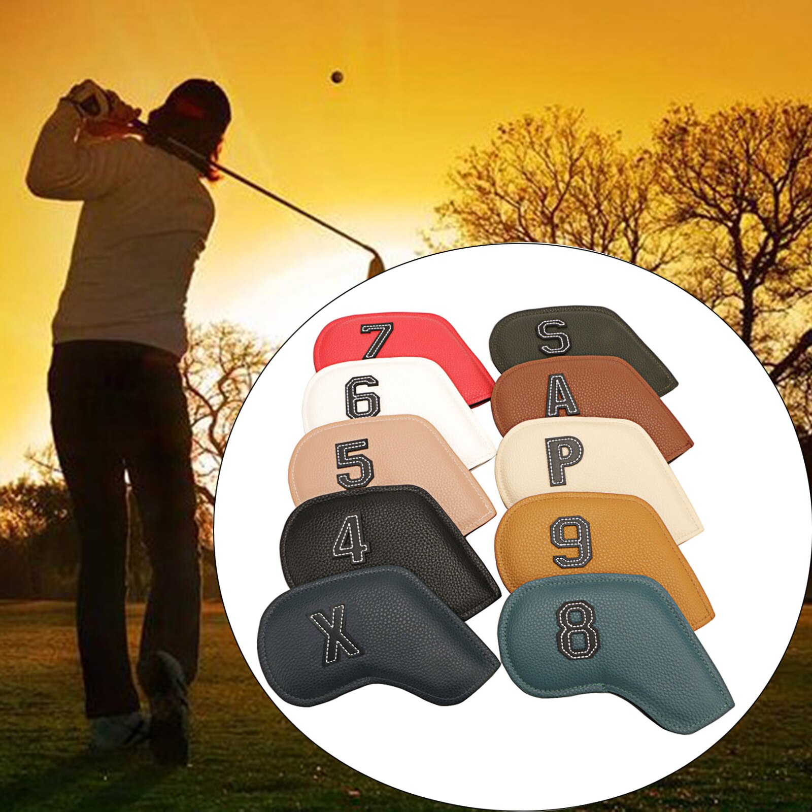 Leather Golf Club Head Cover (10 pcs)