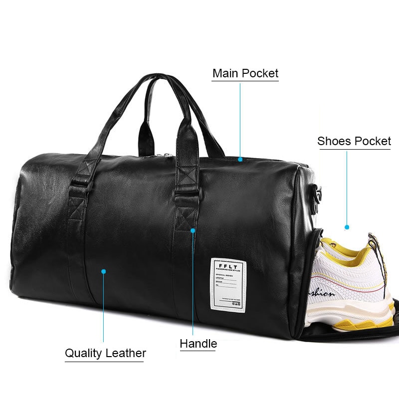 Leather Gym Bag Sports Handbag Leather Gym Bag Sports Handbag