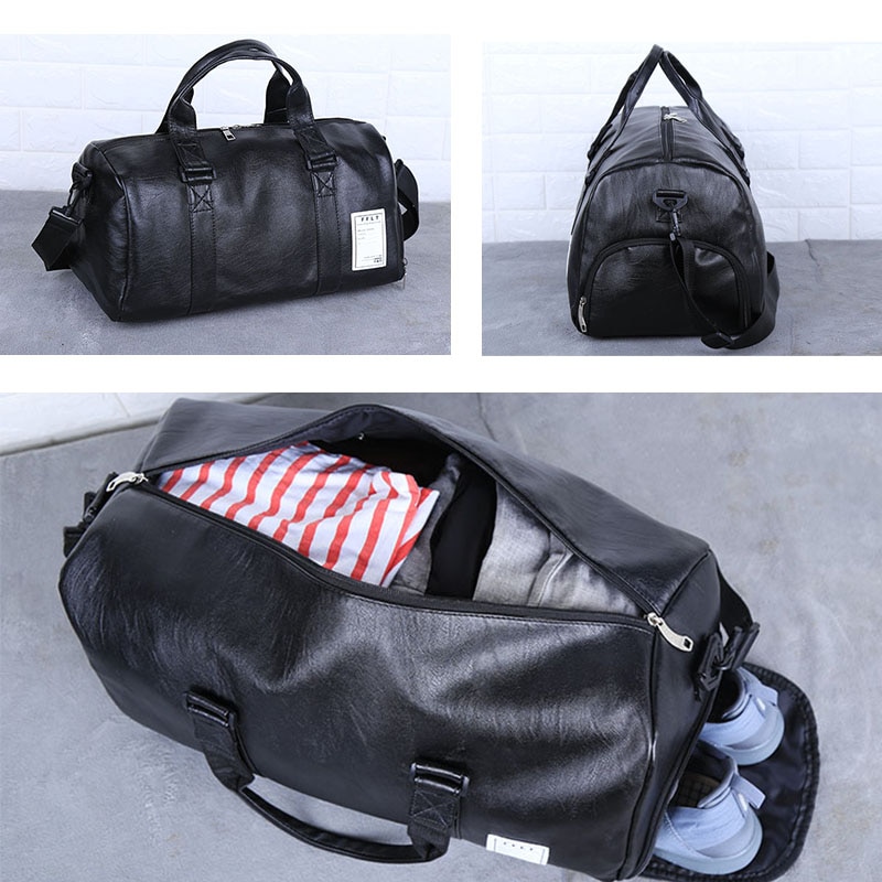 Leather Gym Bag Sports Handbag Leather Gym Bag Sports Handbag