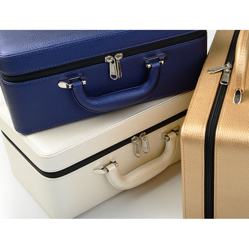 Leather Jewelry Box Portable Case