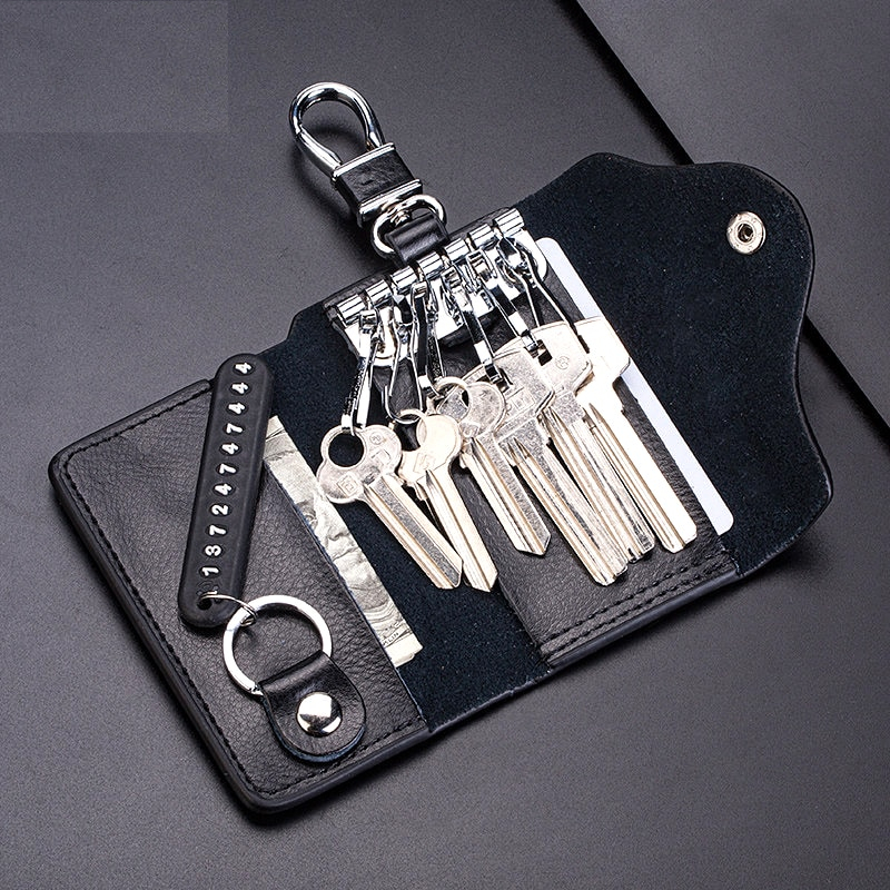 Leather Key Wallet for Men and Women Leather Key Wallet for Men and Women