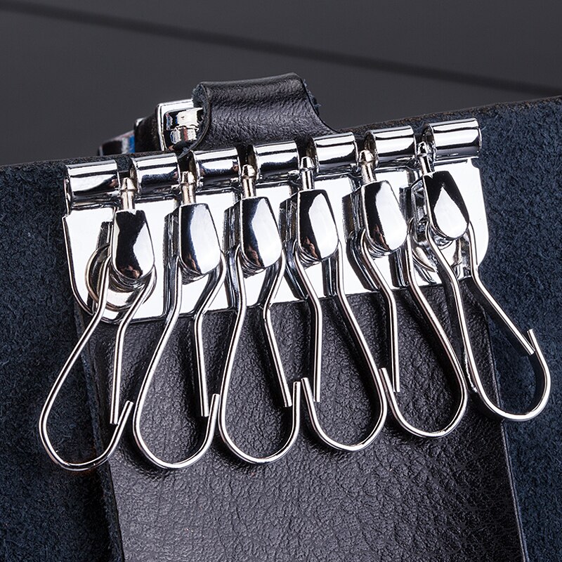 Leather Key Wallet for Men and Women