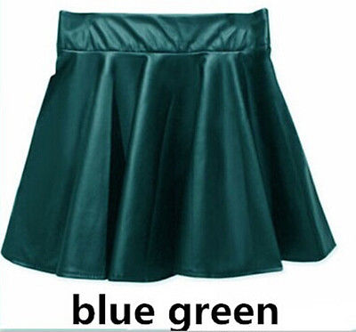 Leather Mini Skirt Pleated A-Line Skirt Leather Mini Skirt Pleated A-Line Skirt