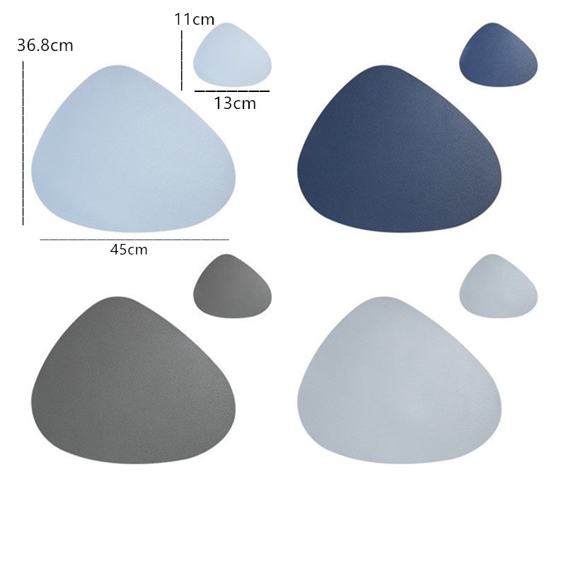 Leather Placemat Non-Slip Table Mat Leather Placemat Non-Slip Table Mat