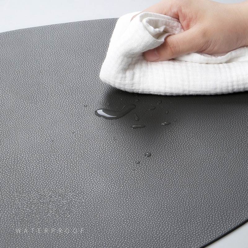 Leather Placemat Non-Slip Table Mat Leather Placemat Non-Slip Table Mat