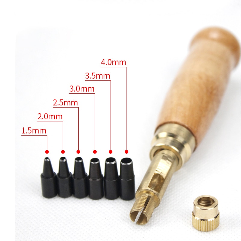 Leather Punching Tool with Tips (6pcs) Leather Punching Tool with Tips (6pcs)