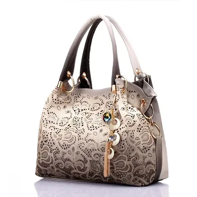 Leather Shoulder Bag Ombre Handbag Leather Shoulder Bag Ombre Handbag