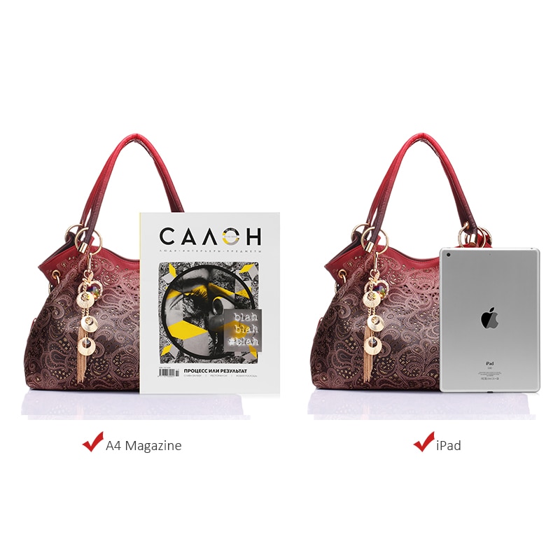 Leather Shoulder Bag Ombre Handbag Leather Shoulder Bag Ombre Handbag