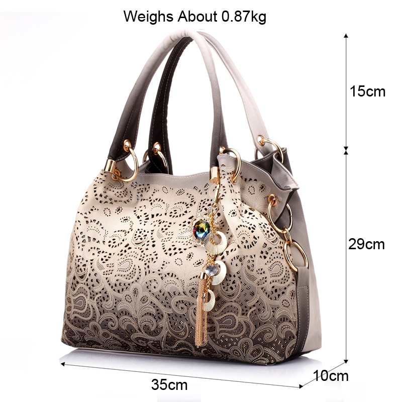 Leather Shoulder Bag Ombre Handbag Leather Shoulder Bag Ombre Handbag