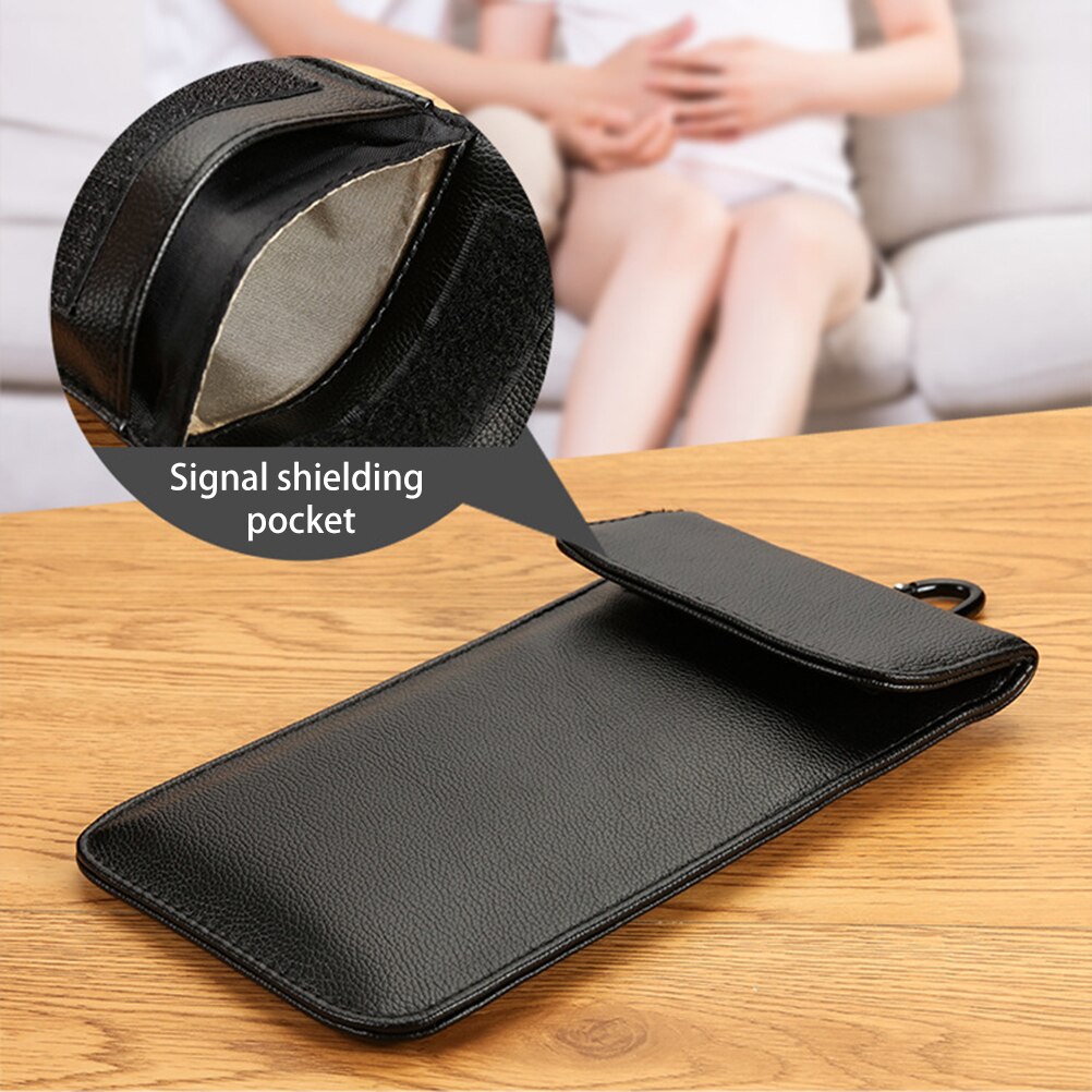 Leather Signal Blocking Pouch