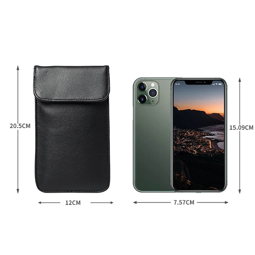 Leather Signal Blocking Pouch
