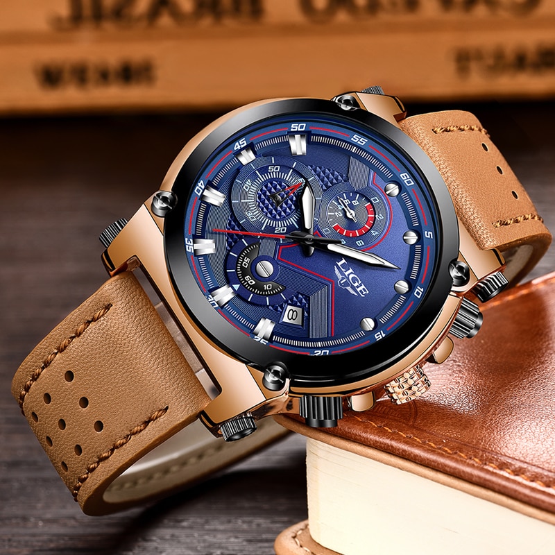 Leather Sports Watch for Men Leather Sports Watch for Men