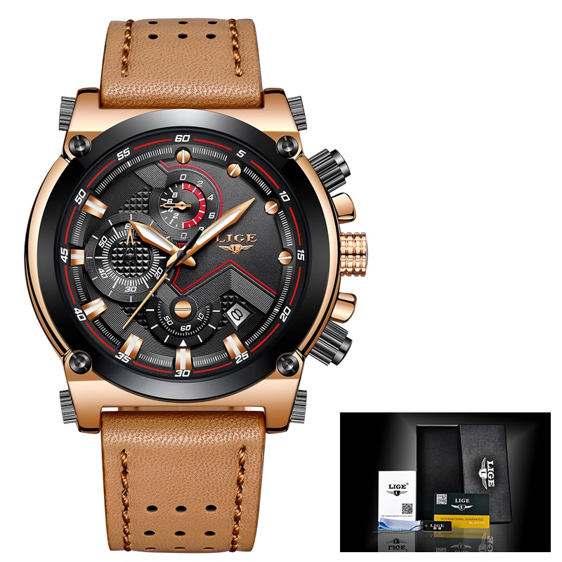 Leather Sports Watch for Men Leather Sports Watch for Men