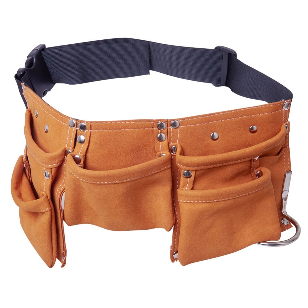 Leather Tool Belt Multi-Pocket Bag Leather Tool Belt Multi-Pocket Bag