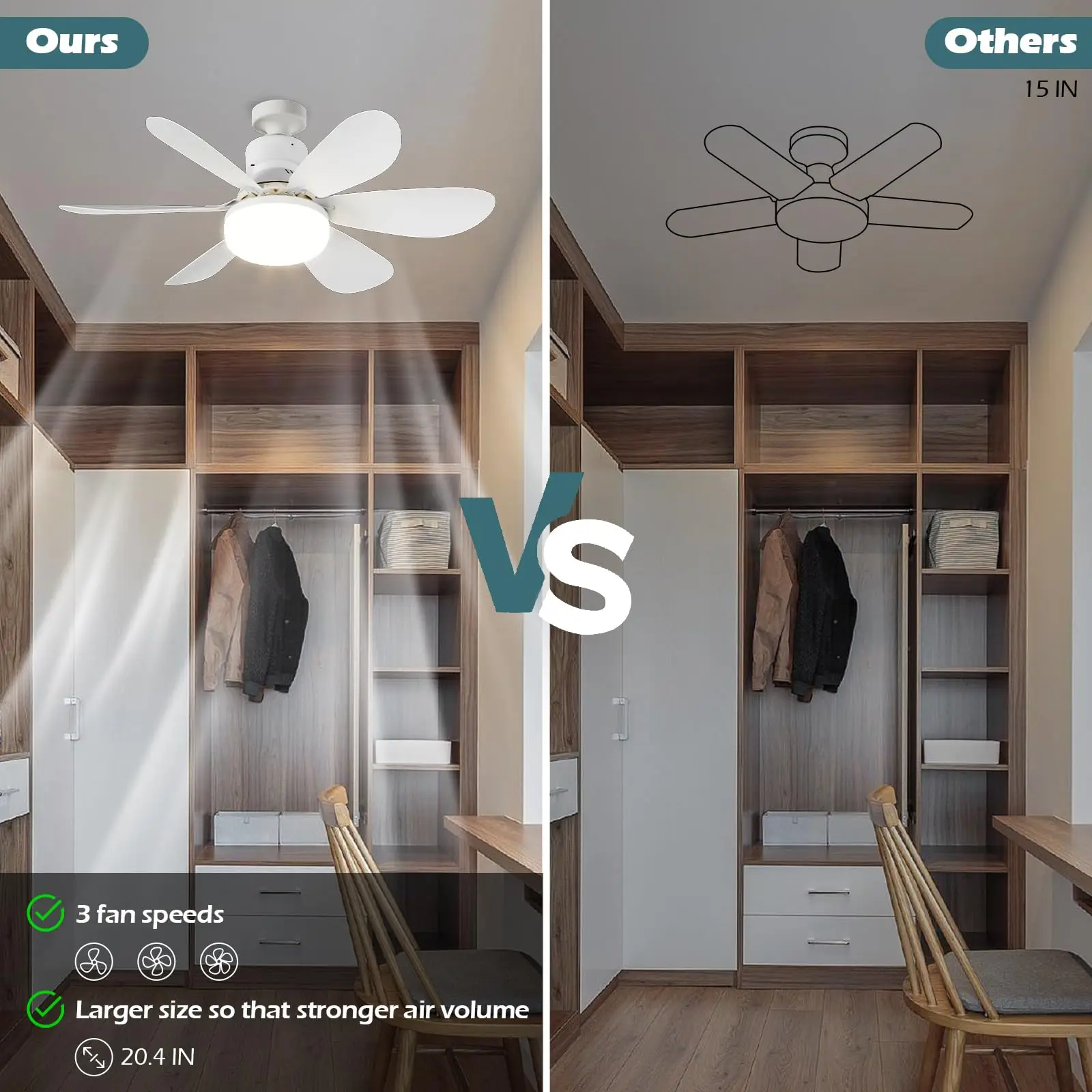 LED 40W Ceiling Fan Light E27 with Remote Control for Dimming LED 40W Ceiling Fan Light E27 with Remote Control for Dimming