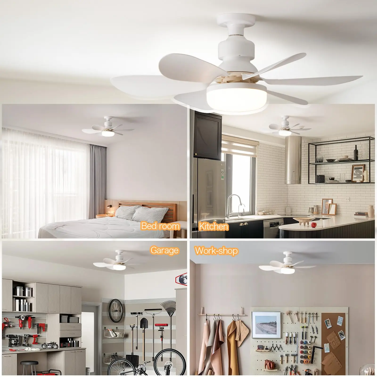 LED 40W Ceiling Fan Light E27 with Remote Control for Dimming LED 40W Ceiling Fan Light E27 with Remote Control for Dimming