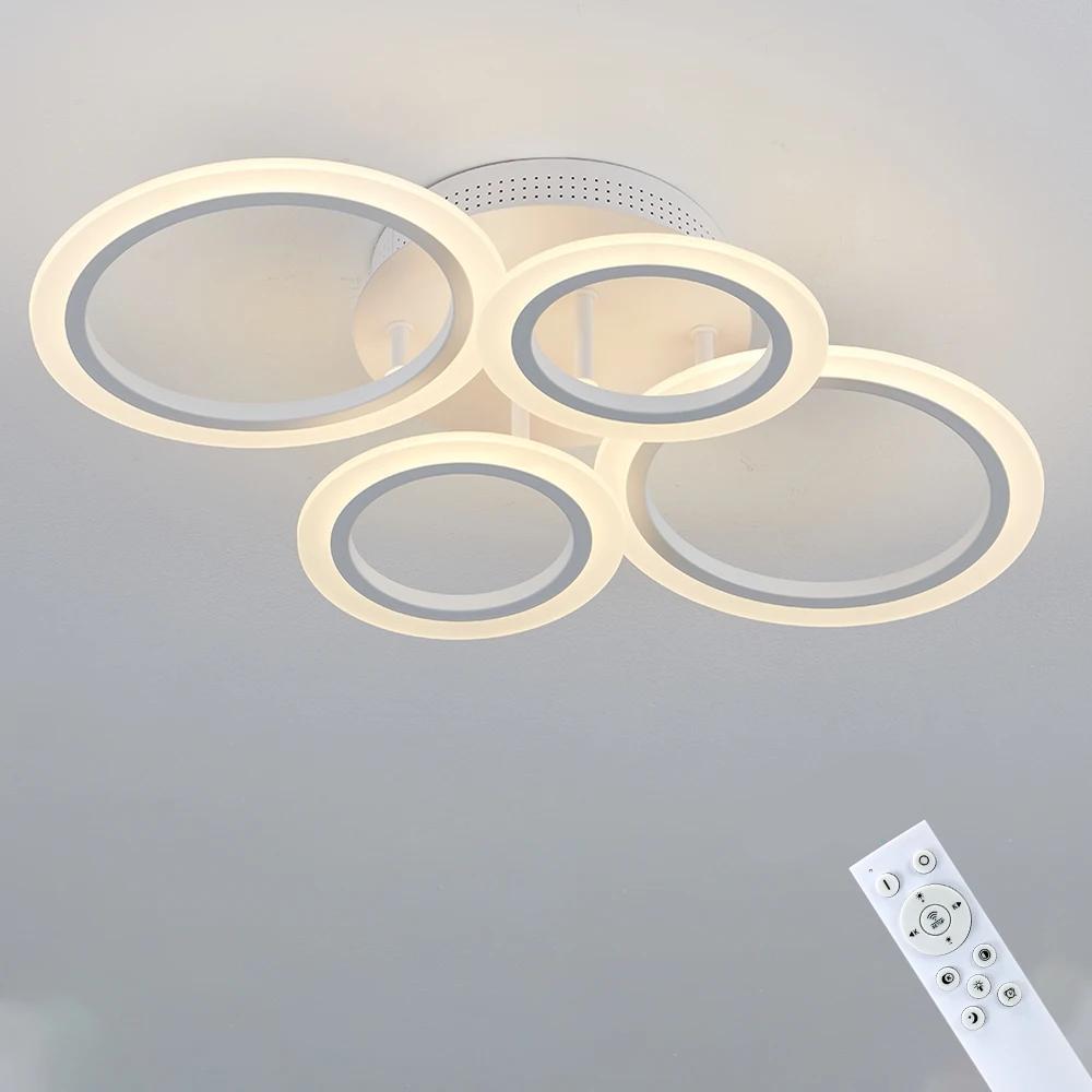 Led Acrylic Ceiling Light Chandelier Ring Pendats Lights Lamp Dimming Remote Control Indoor Lighting Fixture Bedroom Led Acrylic Ceiling Light Chandelier Ring Pendats Lights Lamp Dimming Remote Control Indoor Lighting Fixture Bedroom
