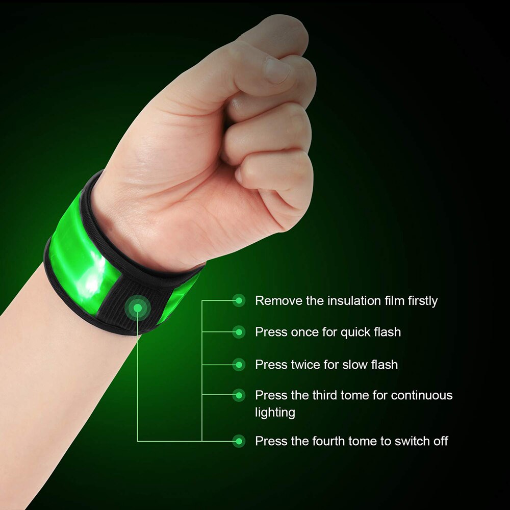 LED Armband Safety Reflective Accessory (4pcs) LED Armband Safety Reflective Accessory (4pcs)