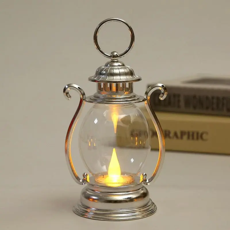 LED Bulb Retro Lantern Retro Camping Hanging Lanterns Battery Powered Led Small Oil Lamp Design For Fishing Tent