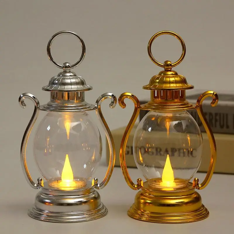 LED Bulb Retro Lantern Retro Camping Hanging Lanterns Battery Powered Led Small Oil Lamp Design For Fishing Tent